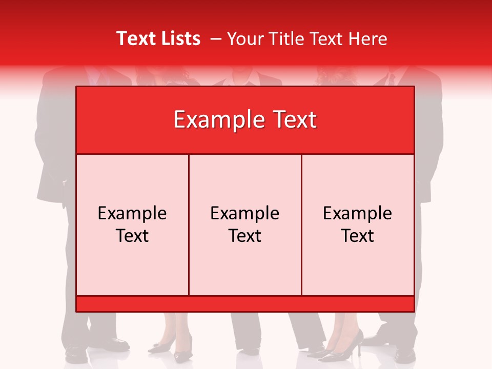 A Group Of Business People Standing Next To Each Other PowerPoint Template