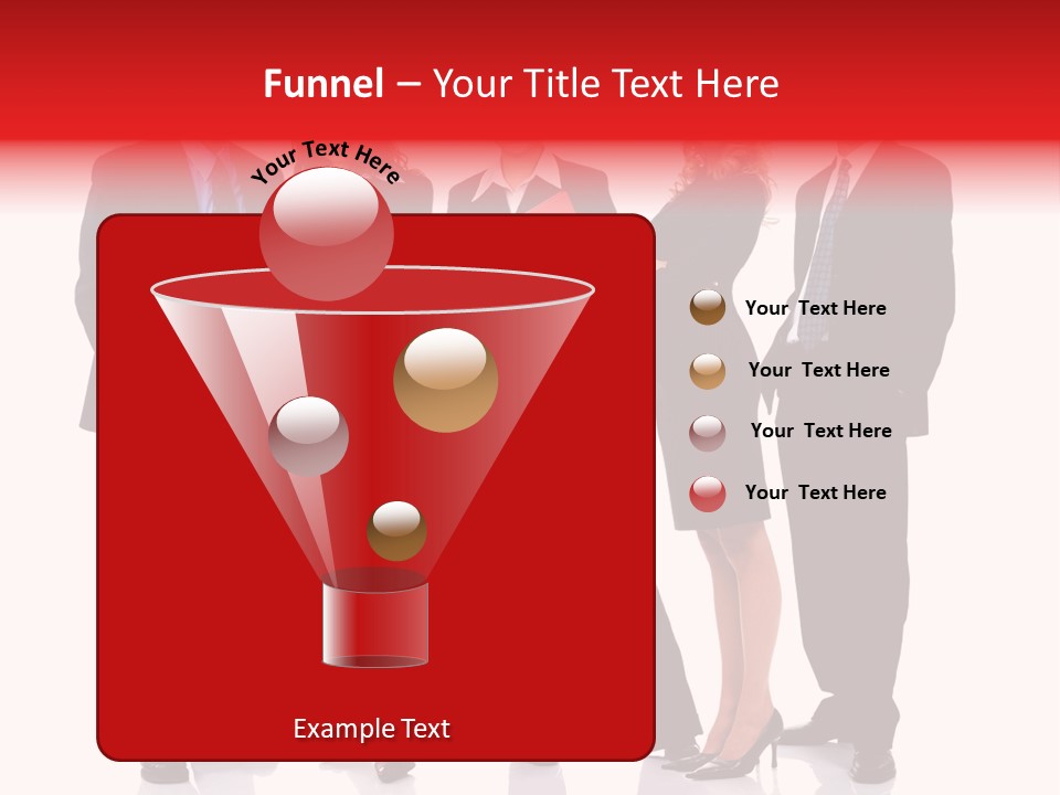 A Group Of Business People Standing Next To Each Other PowerPoint Template