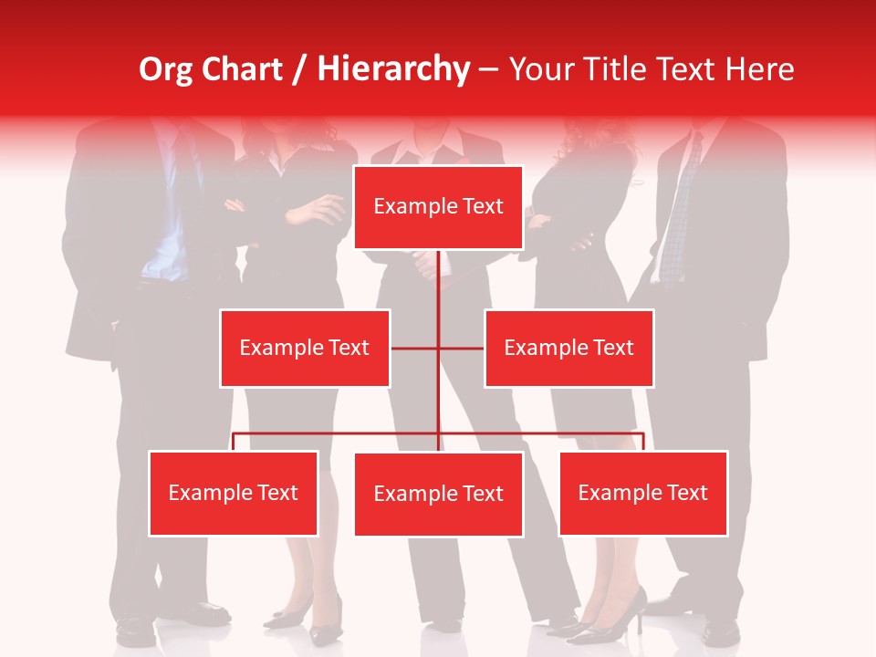 A Group Of Business People Standing Next To Each Other PowerPoint Template