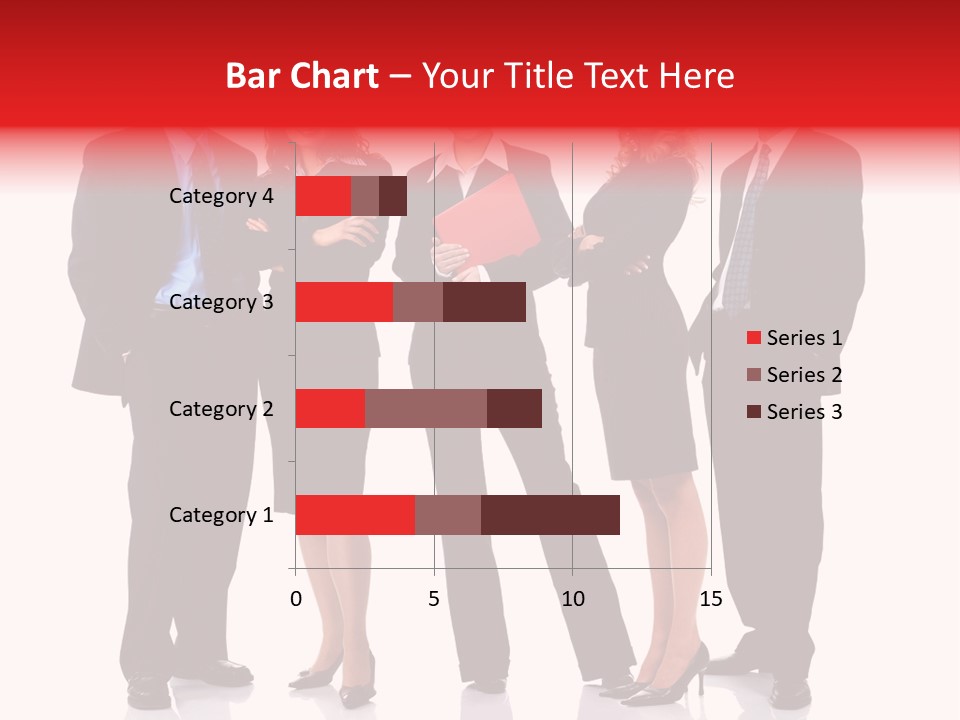 A Group Of Business People Standing Next To Each Other PowerPoint Template
