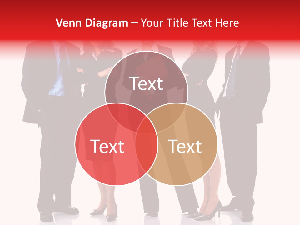 A Group Of Business People Standing Next To Each Other PowerPoint Template