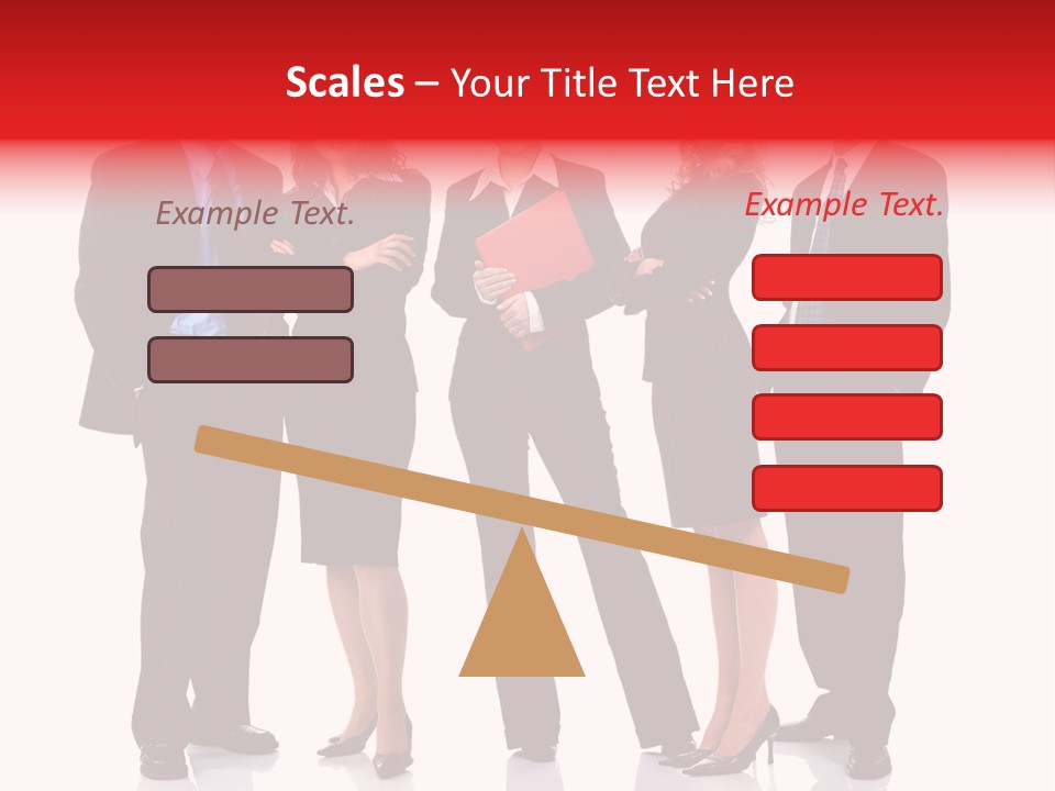 A Group Of Business People Standing Next To Each Other PowerPoint Template