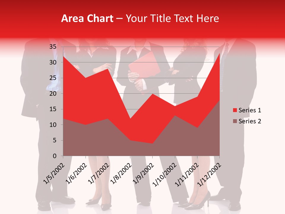 A Group Of Business People Standing Next To Each Other PowerPoint Template