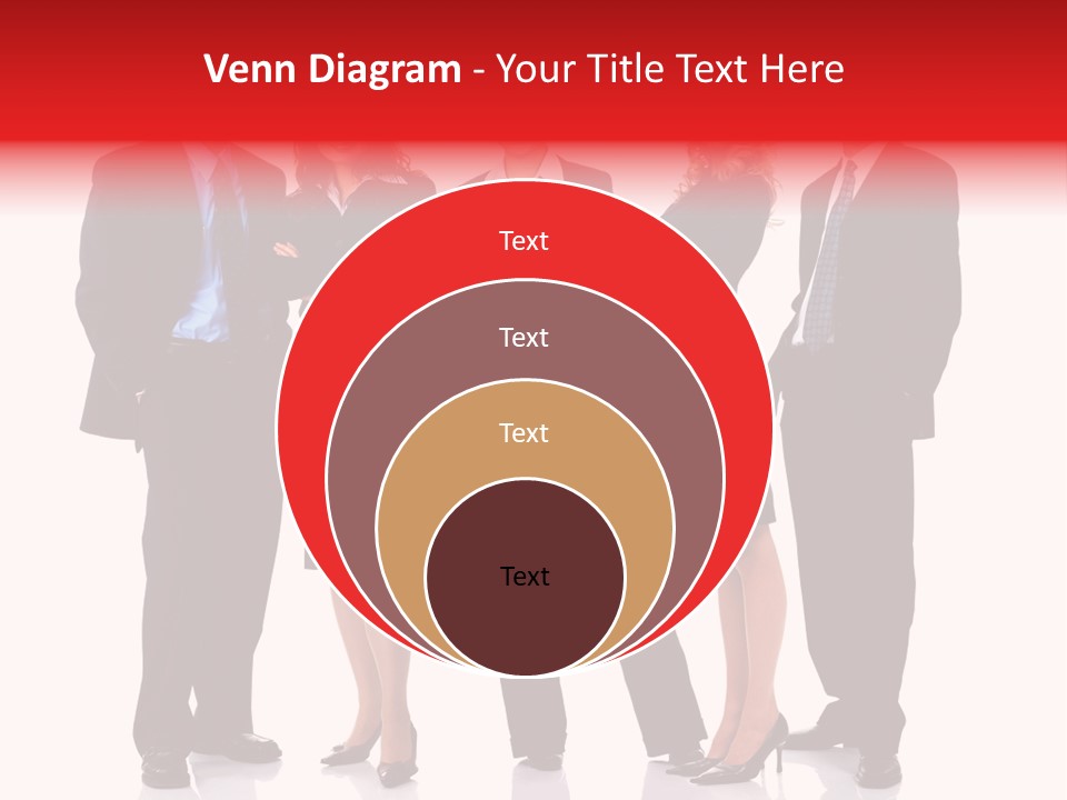 A Group Of Business People Standing Next To Each Other PowerPoint Template