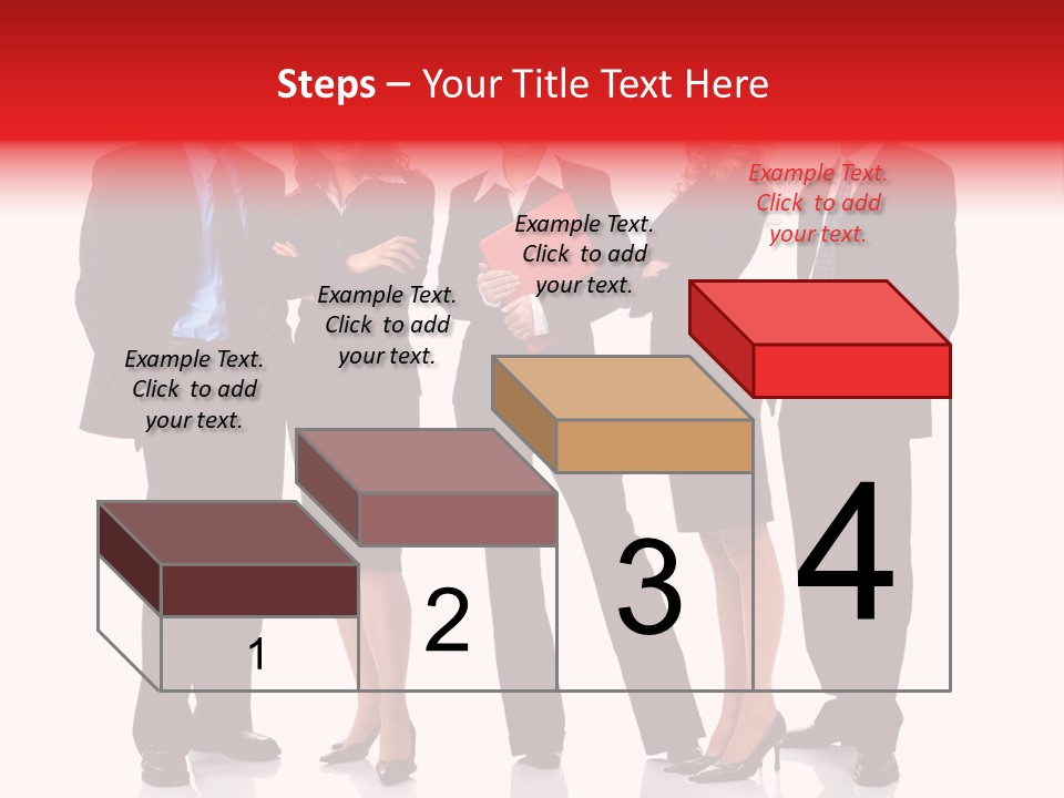 A Group Of Business People Standing Next To Each Other PowerPoint Template