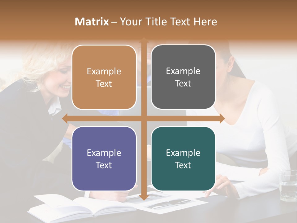 A Group Of People Sitting Around A Table With A Laptop PowerPoint Template