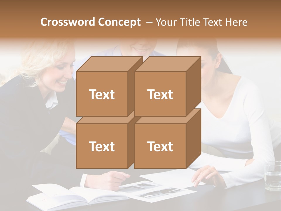 A Group Of People Sitting Around A Table With A Laptop PowerPoint Template