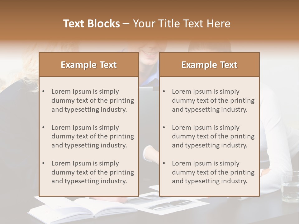 A Group Of People Sitting Around A Table With A Laptop PowerPoint Template