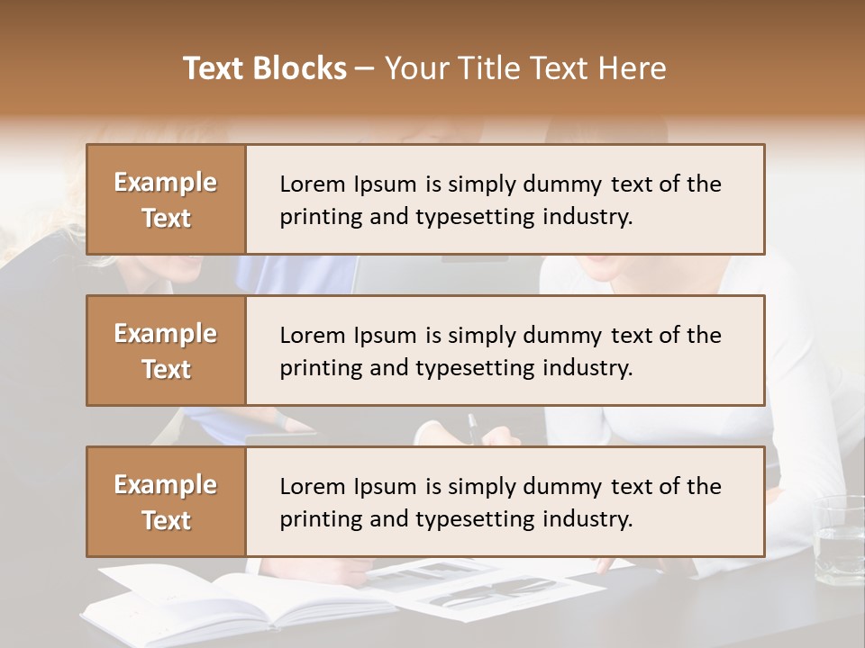 A Group Of People Sitting Around A Table With A Laptop PowerPoint Template