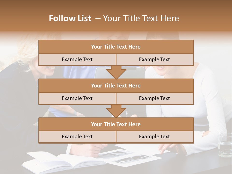 A Group Of People Sitting Around A Table With A Laptop PowerPoint Template