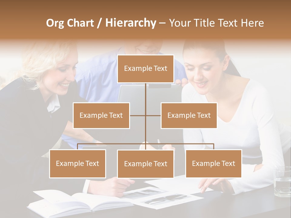 A Group Of People Sitting Around A Table With A Laptop PowerPoint Template