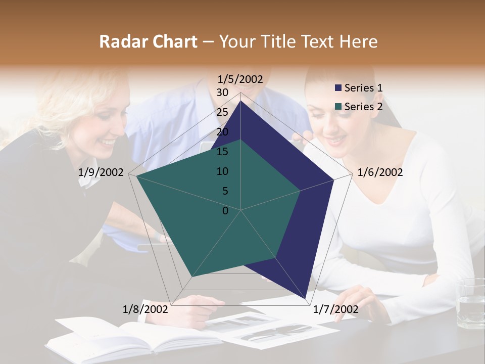 A Group Of People Sitting Around A Table With A Laptop PowerPoint Template