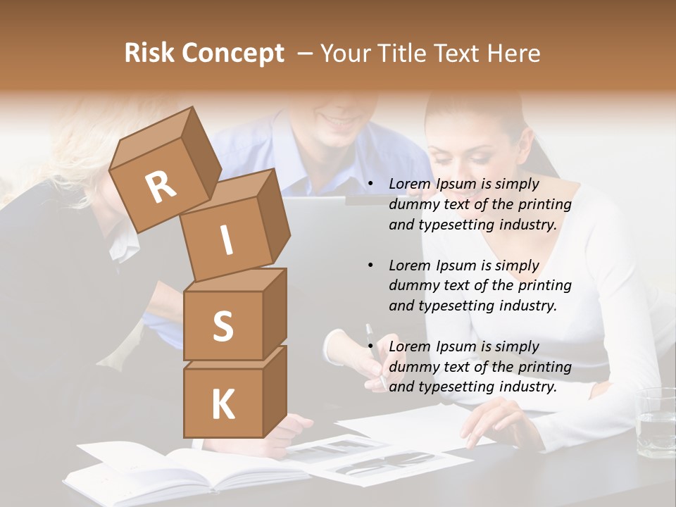 A Group Of People Sitting Around A Table With A Laptop PowerPoint Template