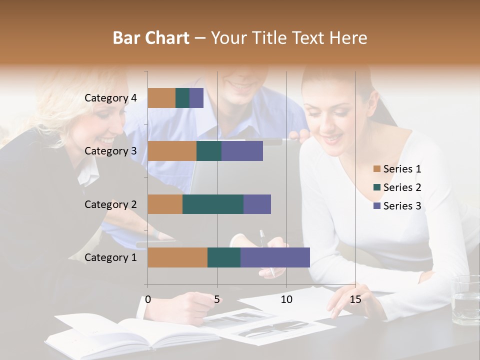 A Group Of People Sitting Around A Table With A Laptop PowerPoint Template