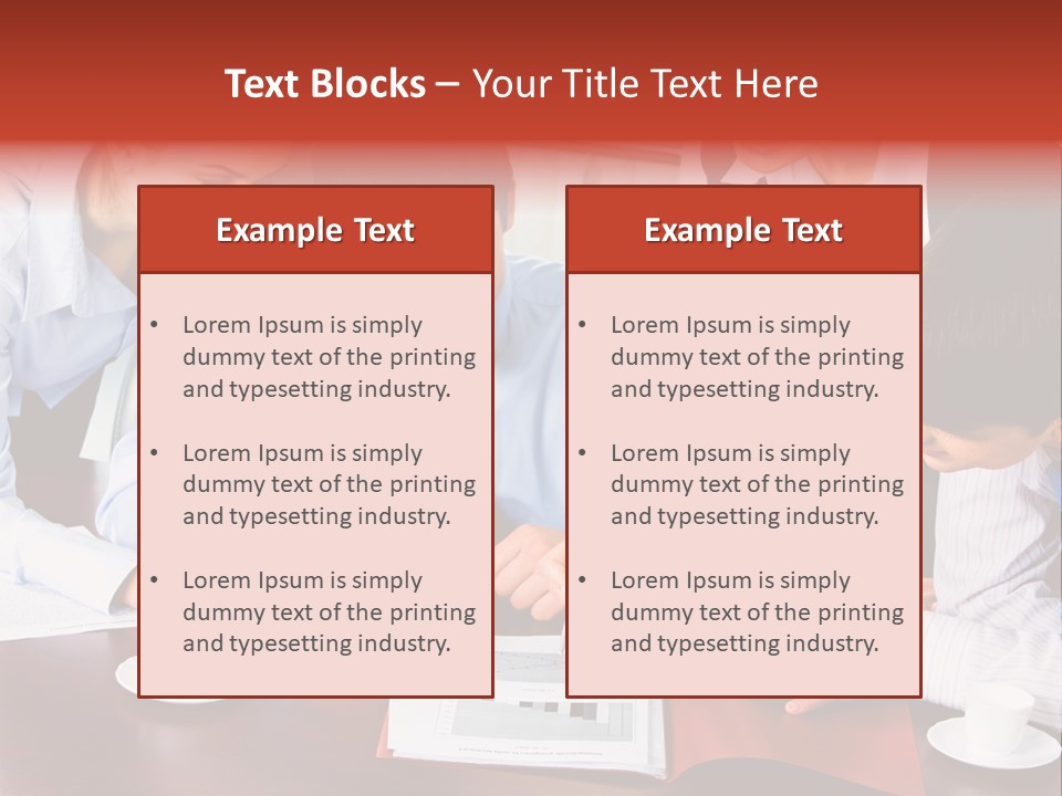 A Group Of People Sitting Around A Table Working On A Piece Of Paper PowerPoint Template