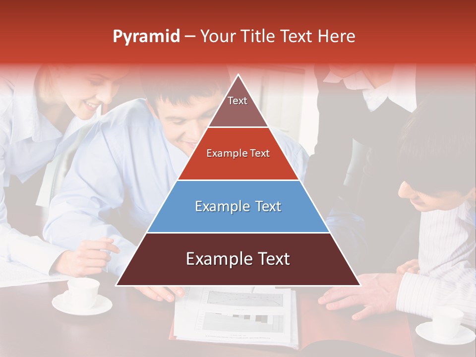 A Group Of People Sitting Around A Table Working On A Piece Of Paper PowerPoint Template