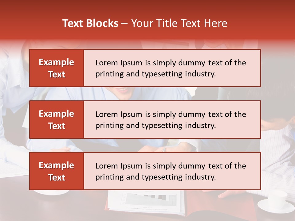 A Group Of People Sitting Around A Table Working On A Piece Of Paper PowerPoint Template