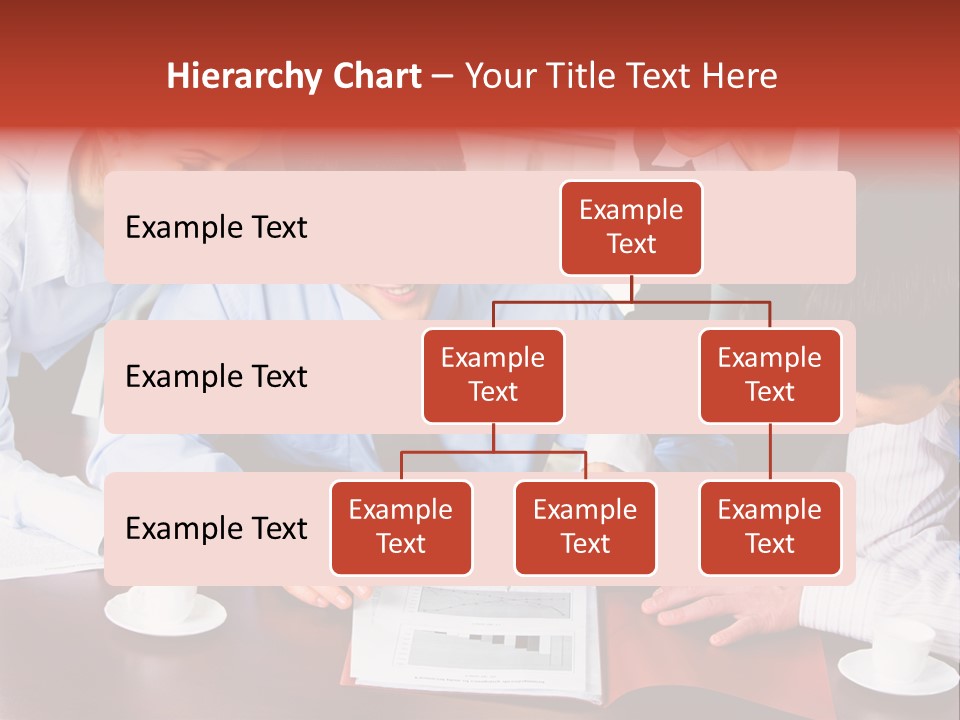 A Group Of People Sitting Around A Table Working On A Piece Of Paper PowerPoint Template