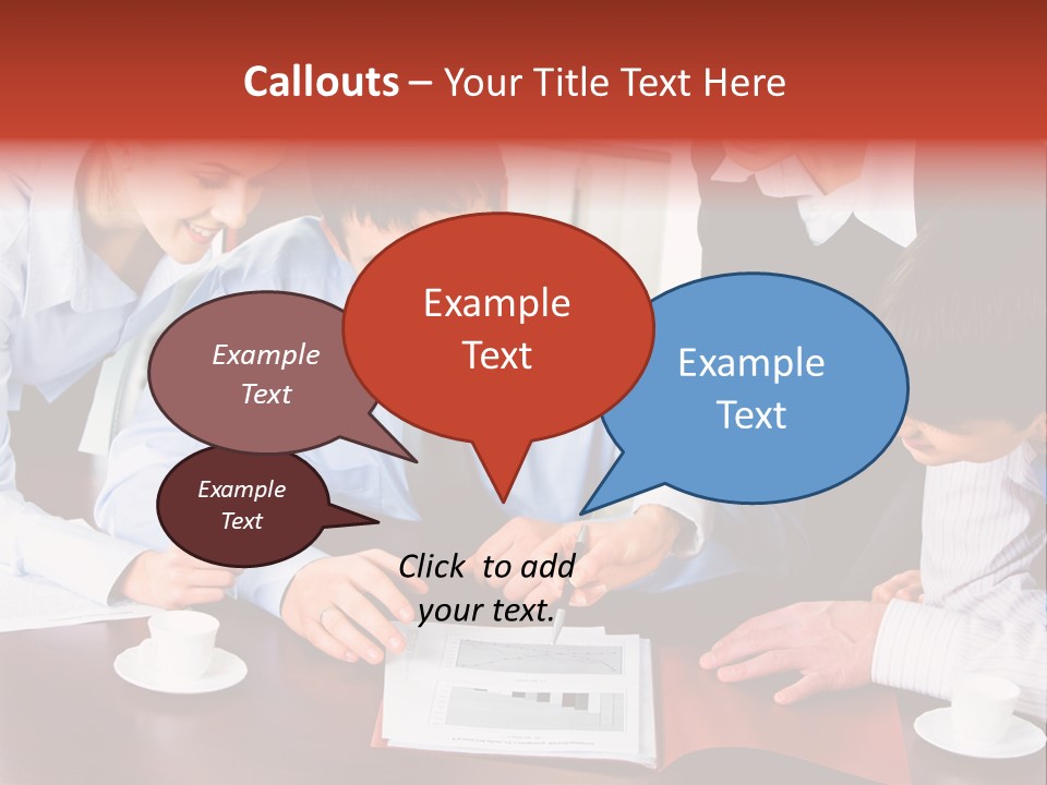 A Group Of People Sitting Around A Table Working On A Piece Of Paper PowerPoint Template