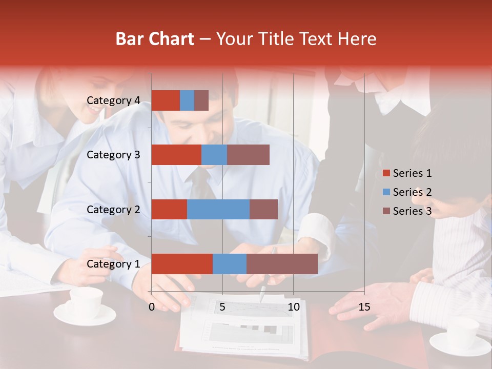 A Group Of People Sitting Around A Table Working On A Piece Of Paper PowerPoint Template