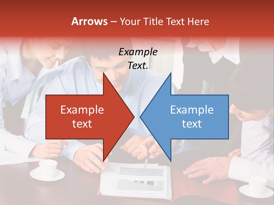 A Group Of People Sitting Around A Table Working On A Piece Of Paper PowerPoint Template