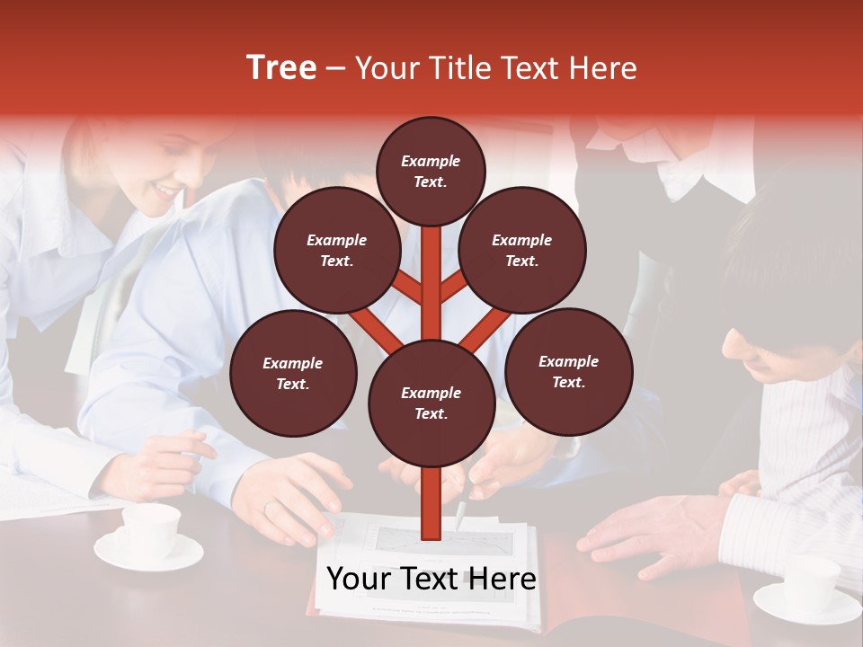 A Group Of People Sitting Around A Table Working On A Piece Of Paper PowerPoint Template