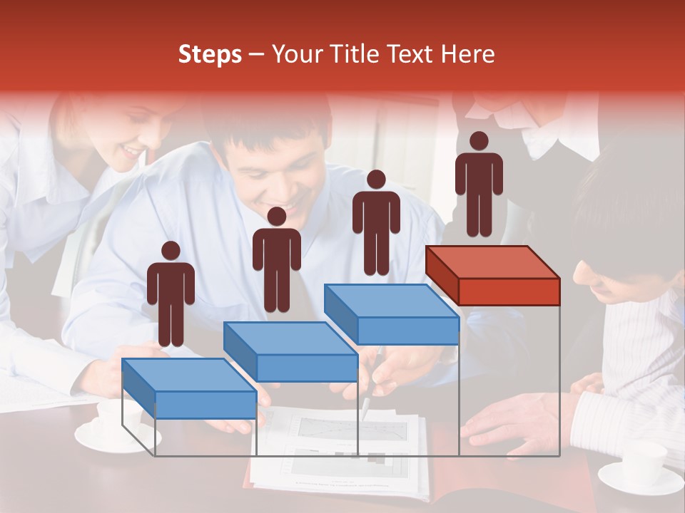 A Group Of People Sitting Around A Table Working On A Piece Of Paper PowerPoint Template