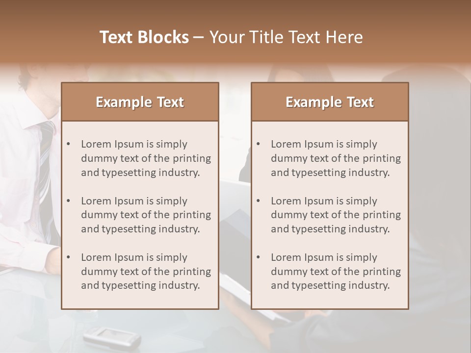A Group Of People Sitting Around A Table With Laptops PowerPoint Template