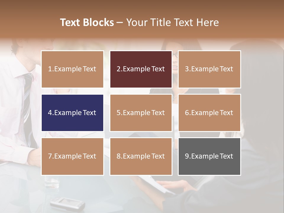 A Group Of People Sitting Around A Table With Laptops PowerPoint Template