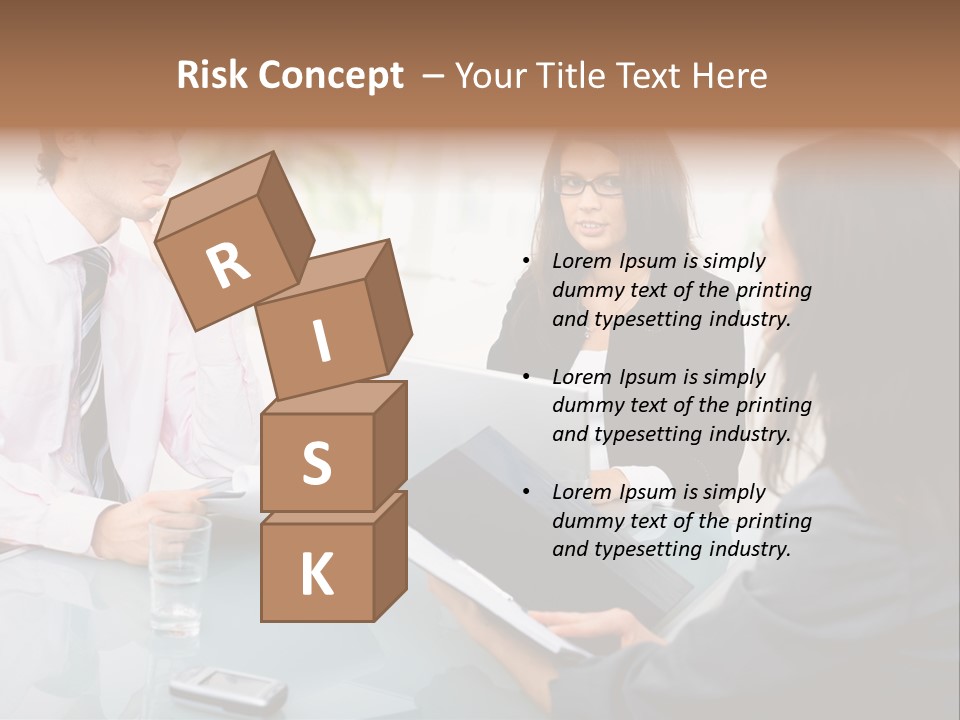 A Group Of People Sitting Around A Table With Laptops PowerPoint Template