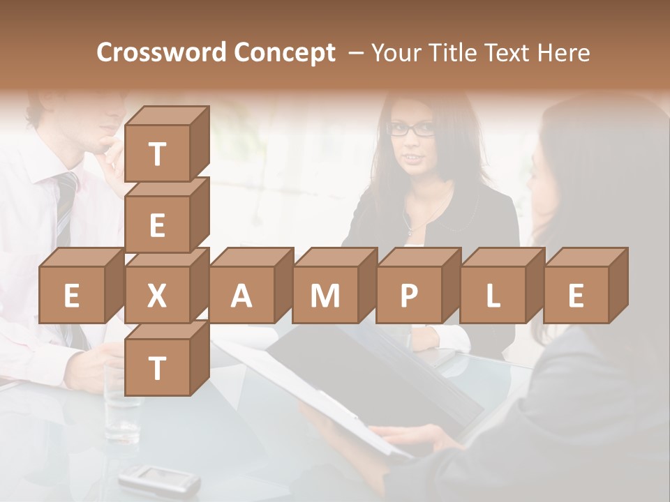 A Group Of People Sitting Around A Table With Laptops PowerPoint Template