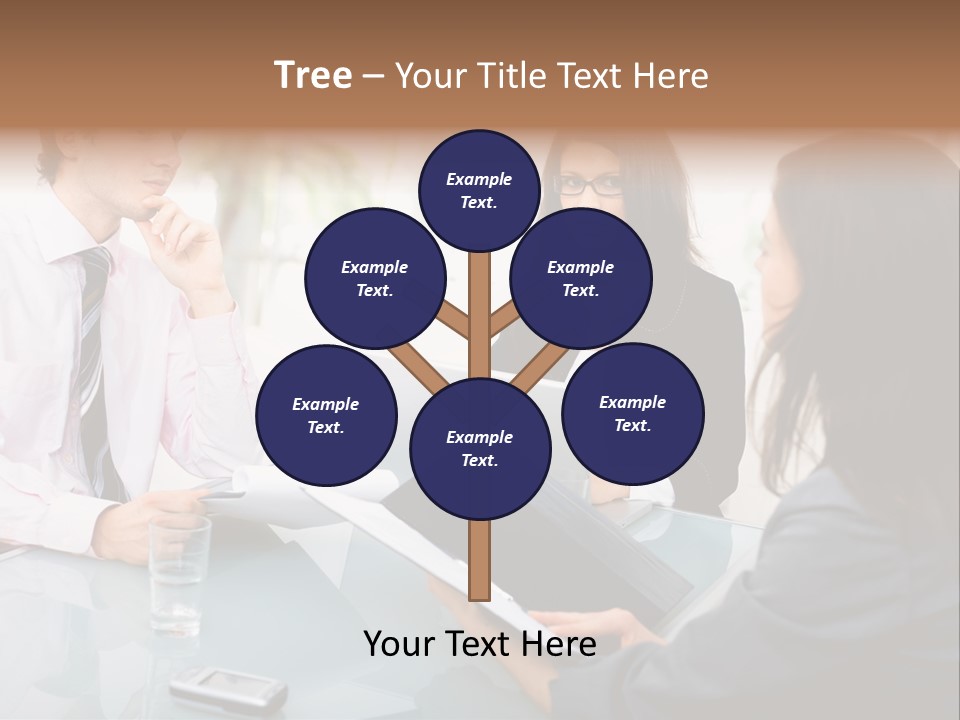 A Group Of People Sitting Around A Table With Laptops PowerPoint Template