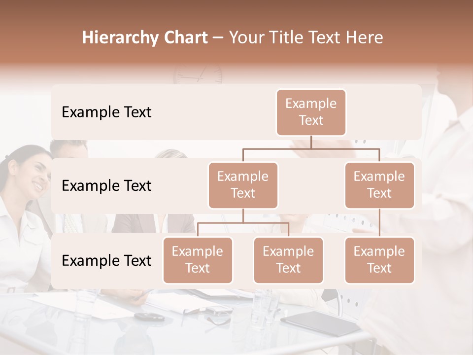 A Group Of Business People Sitting Around A Table PowerPoint Template