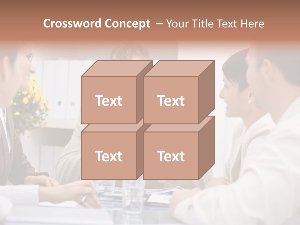 A Group Of People Sitting Around A Table Talking PowerPoint Template