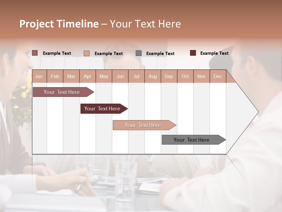 A Group Of People Sitting Around A Table Talking PowerPoint Template