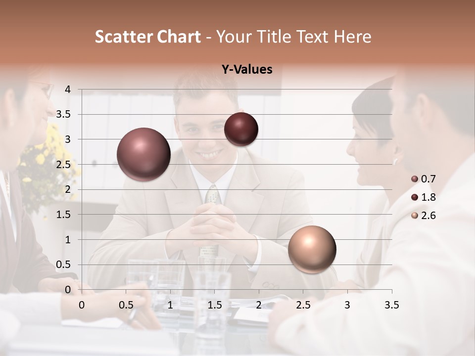 A Group Of People Sitting Around A Table Talking PowerPoint Template