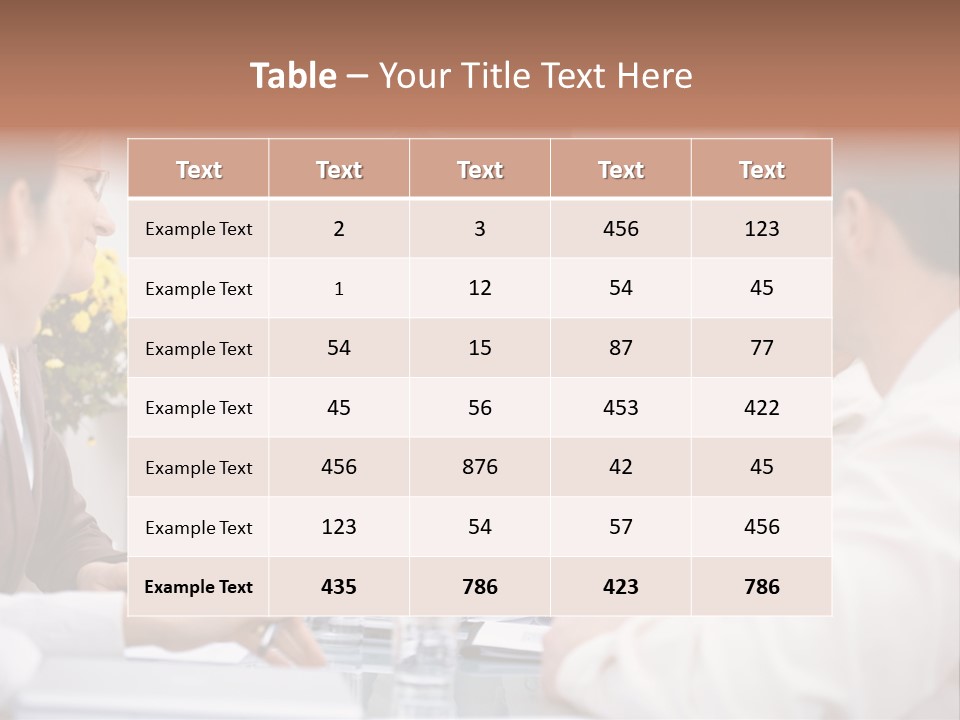 A Group Of People Sitting Around A Table Talking PowerPoint Template