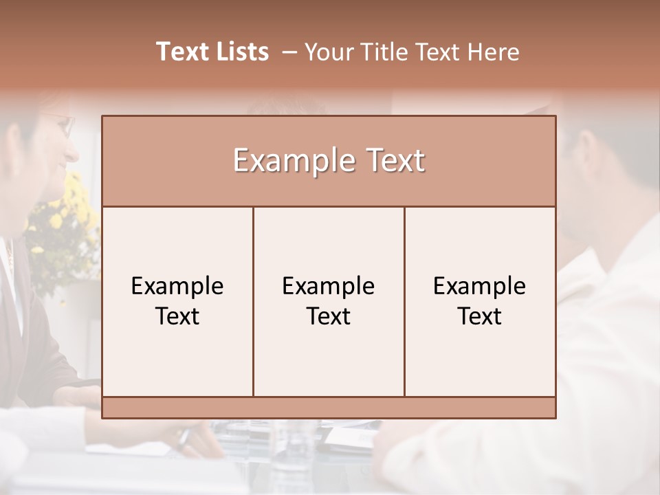 A Group Of People Sitting Around A Table Talking PowerPoint Template