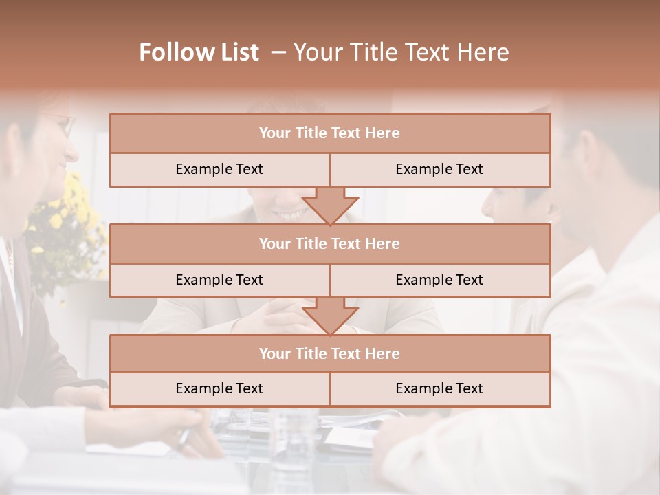 A Group Of People Sitting Around A Table Talking PowerPoint Template