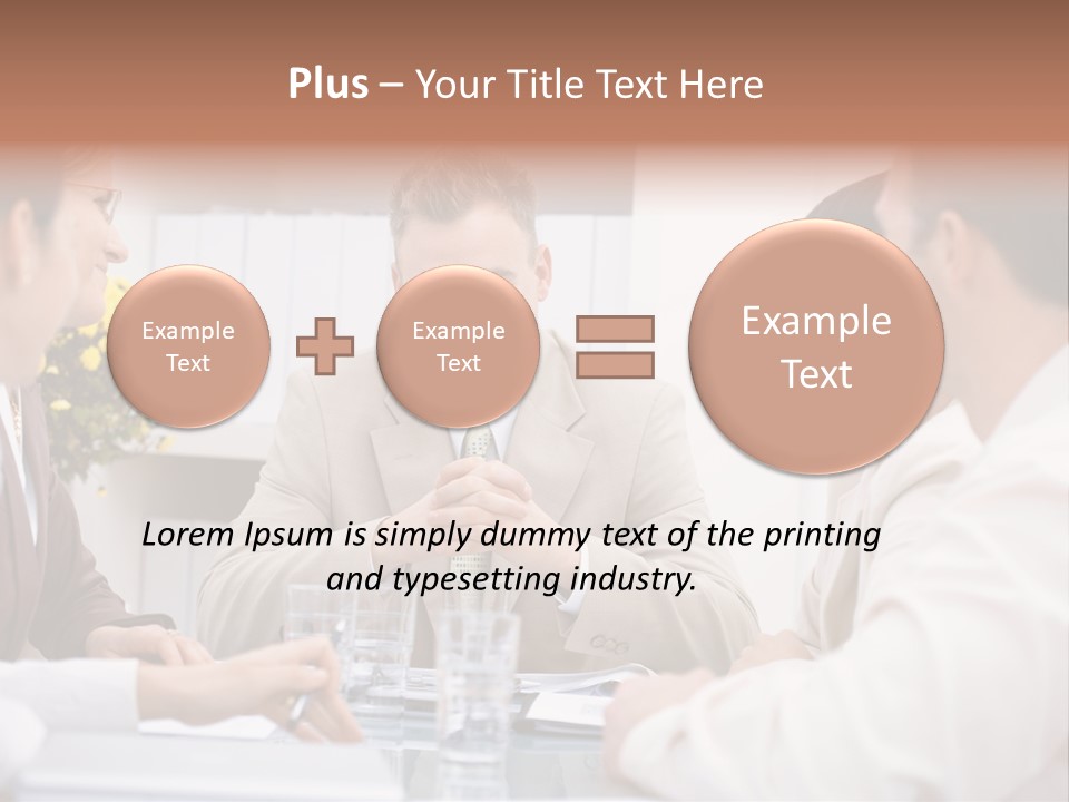 A Group Of People Sitting Around A Table Talking PowerPoint Template