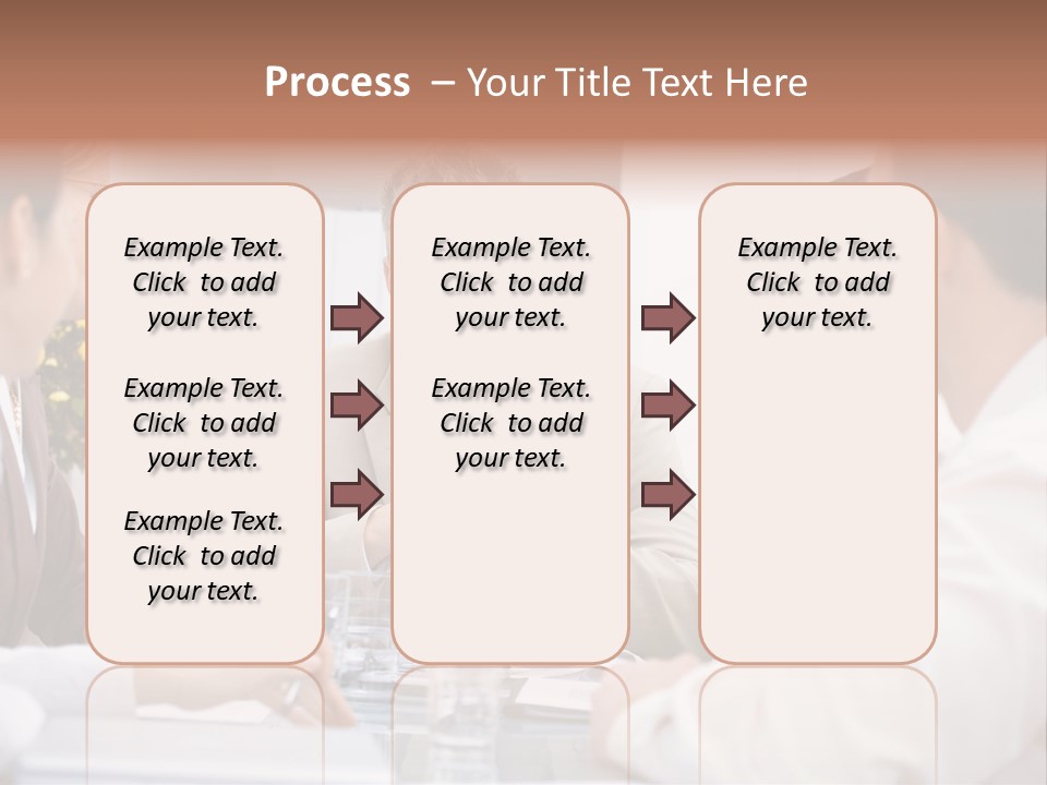 A Group Of People Sitting Around A Table Talking PowerPoint Template