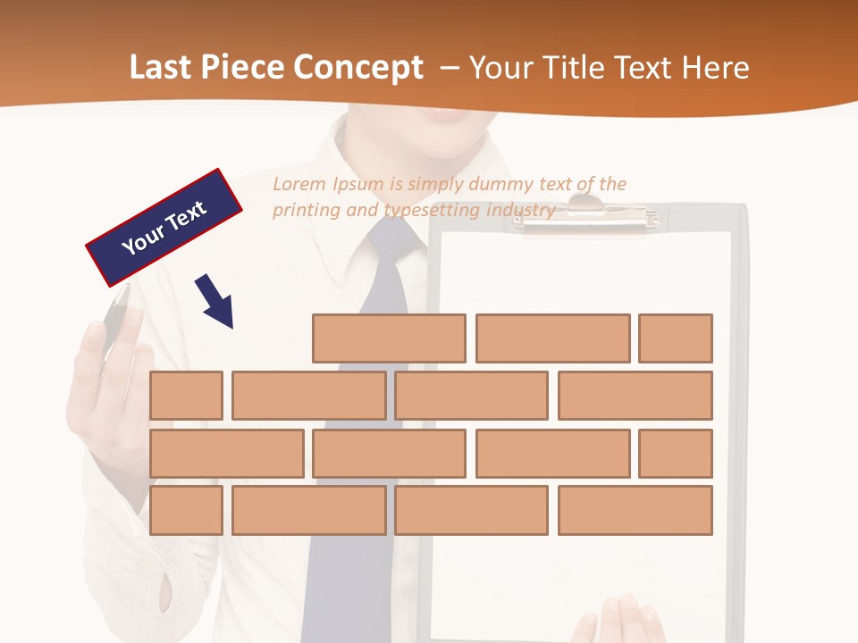 A Woman Holding A Clipboard With A Pen In Her Hand PowerPoint Template