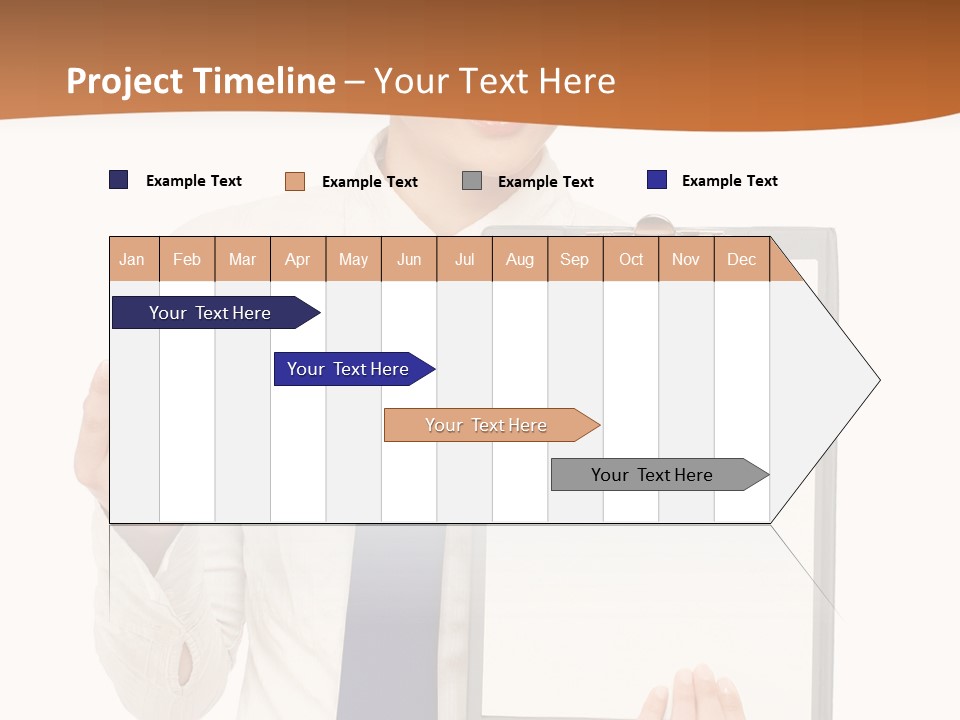 A Woman Holding A Clipboard With A Pen In Her Hand PowerPoint Template