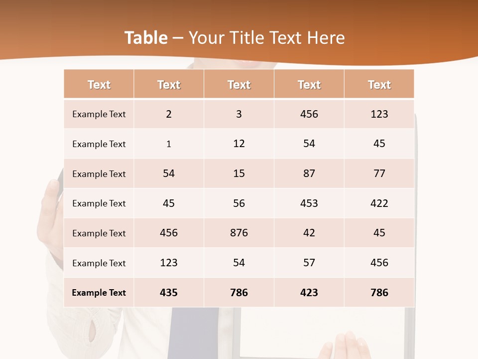 A Woman Holding A Clipboard With A Pen In Her Hand PowerPoint Template