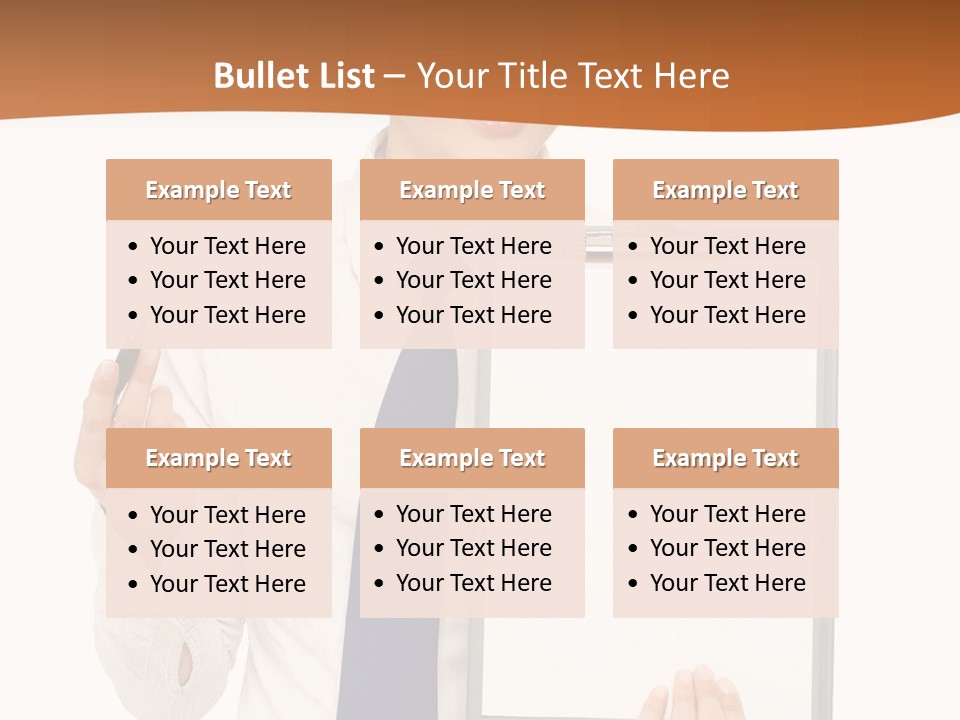 A Woman Holding A Clipboard With A Pen In Her Hand PowerPoint Template