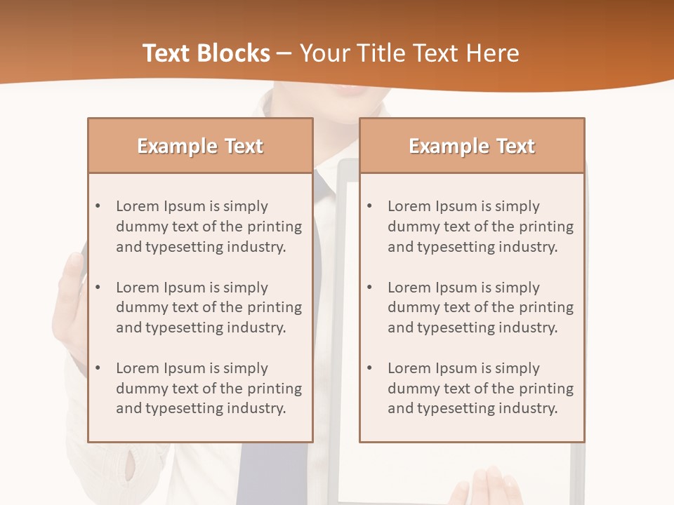 A Woman Holding A Clipboard With A Pen In Her Hand PowerPoint Template