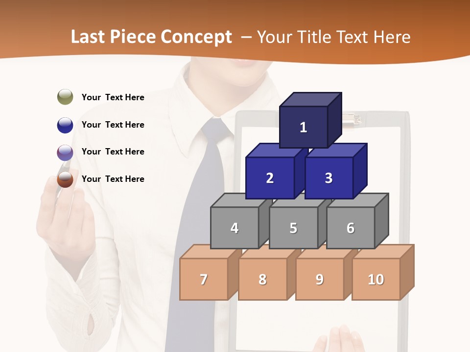 A Woman Holding A Clipboard With A Pen In Her Hand PowerPoint Template