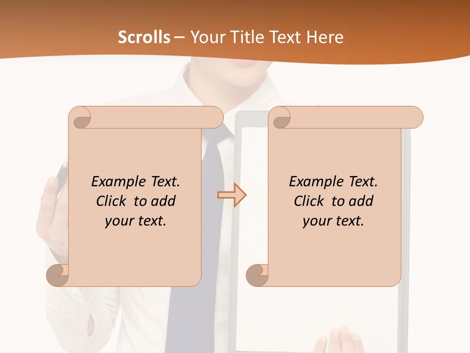 A Woman Holding A Clipboard With A Pen In Her Hand PowerPoint Template
