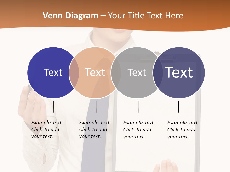 A Woman Holding A Clipboard With A Pen In Her Hand PowerPoint Template