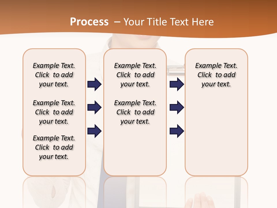 A Woman Holding A Clipboard With A Pen In Her Hand PowerPoint Template